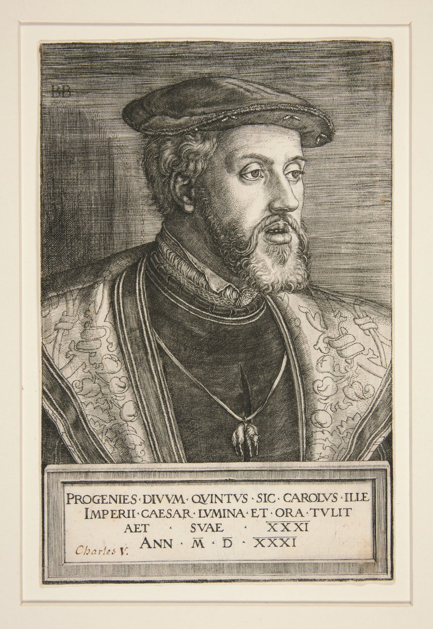 Charles V (1500-1558) od Barthel Beham