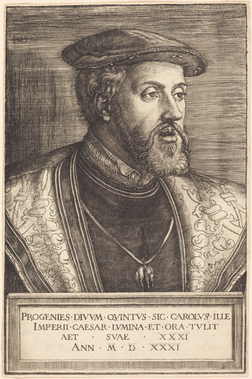 Císař Karel V. od Barthel Beham