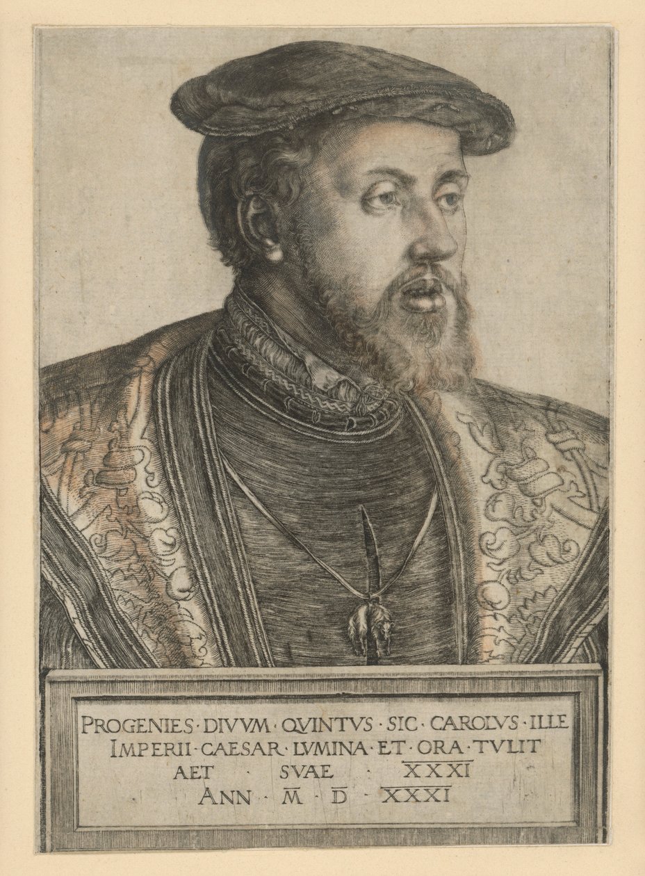 Císař Karel V. od Barthel Beham