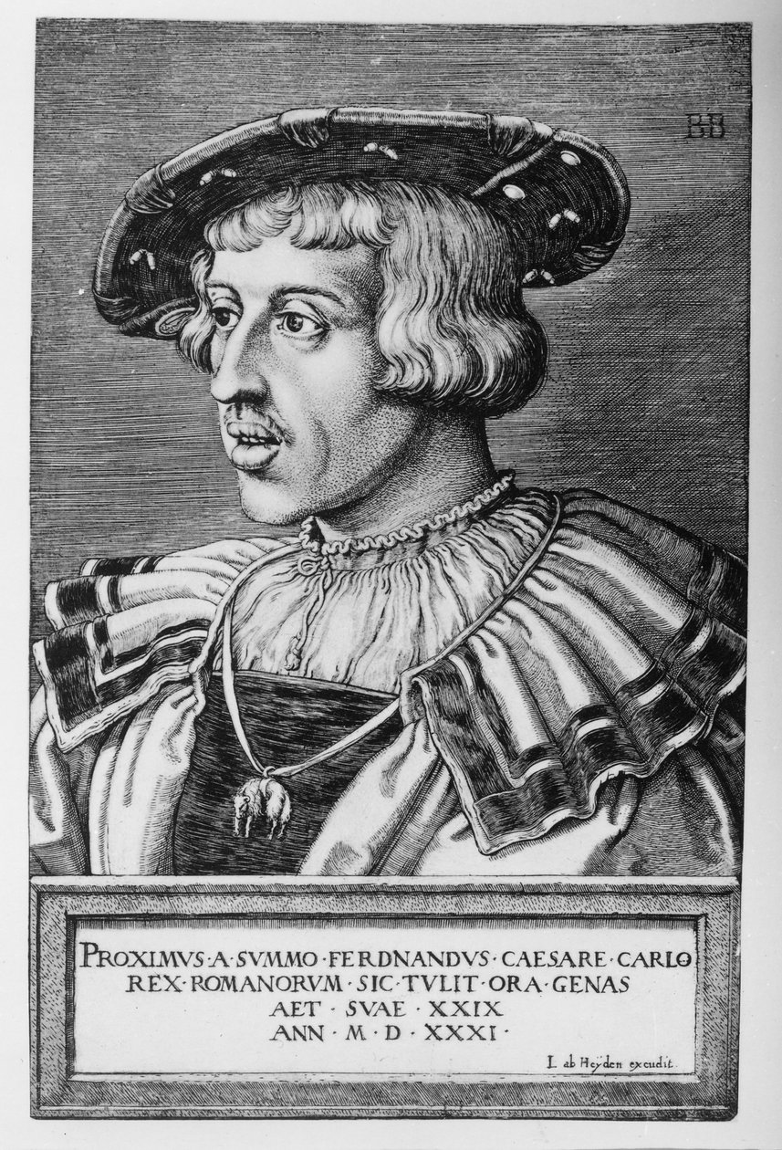 Portrét Ferdinanda I. Habsburského, 1531 od Barthel Beham
