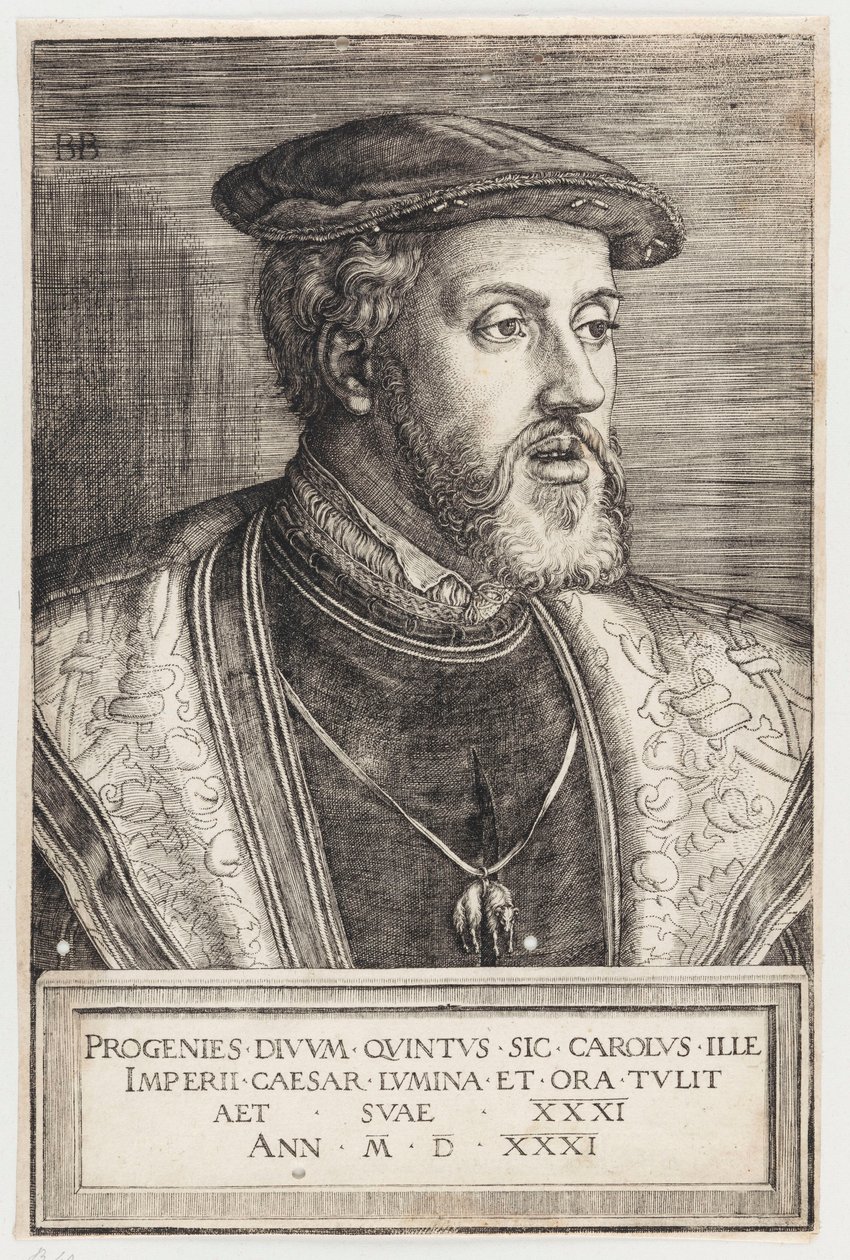 Portrét císaře Karla V. od Barthel Beham