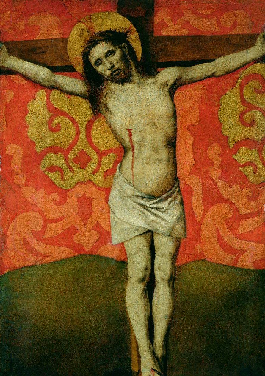 Kristus na kříži, kolem 1445-50 od Barthelemy d
