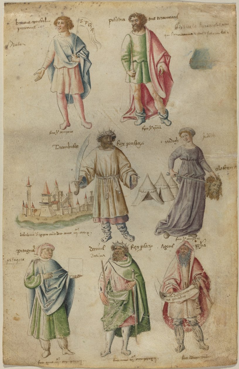 Sedm slavných postav z dávné historie od Barthélemy van Eyck