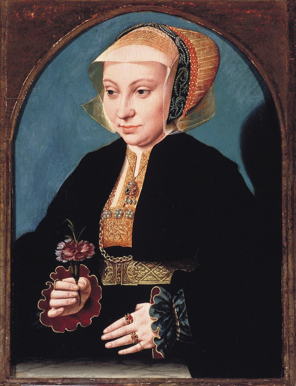 Portrét dámy, c.1539 od Bartholomaeus Bruyn