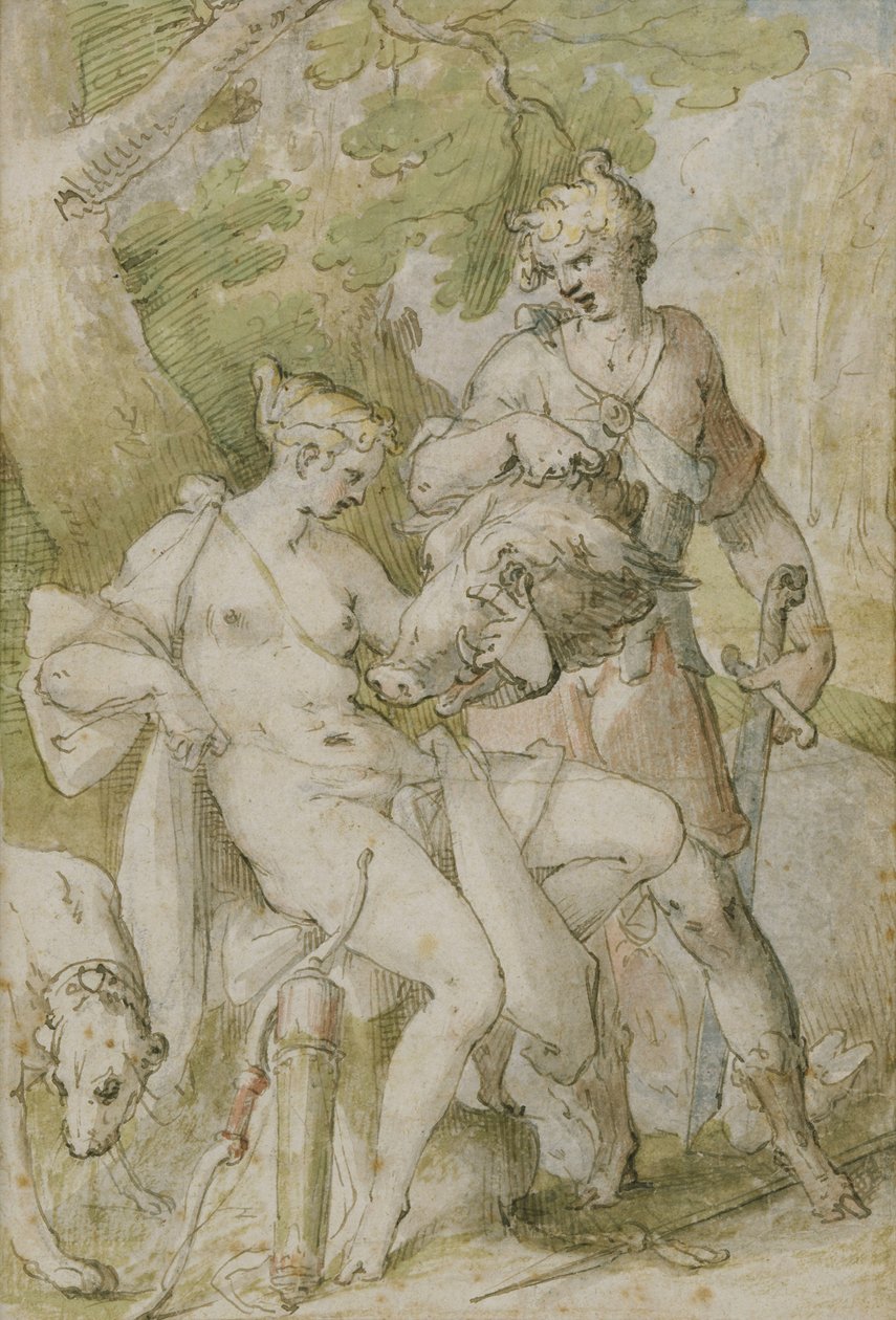Mytologická scéna od Bartholomaeus Spranger