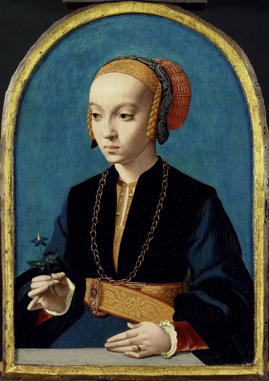 Portrét Elisabeth Bellinghausen (asi 1520 - po 1570) od Bartholomäus Bruyn (I)