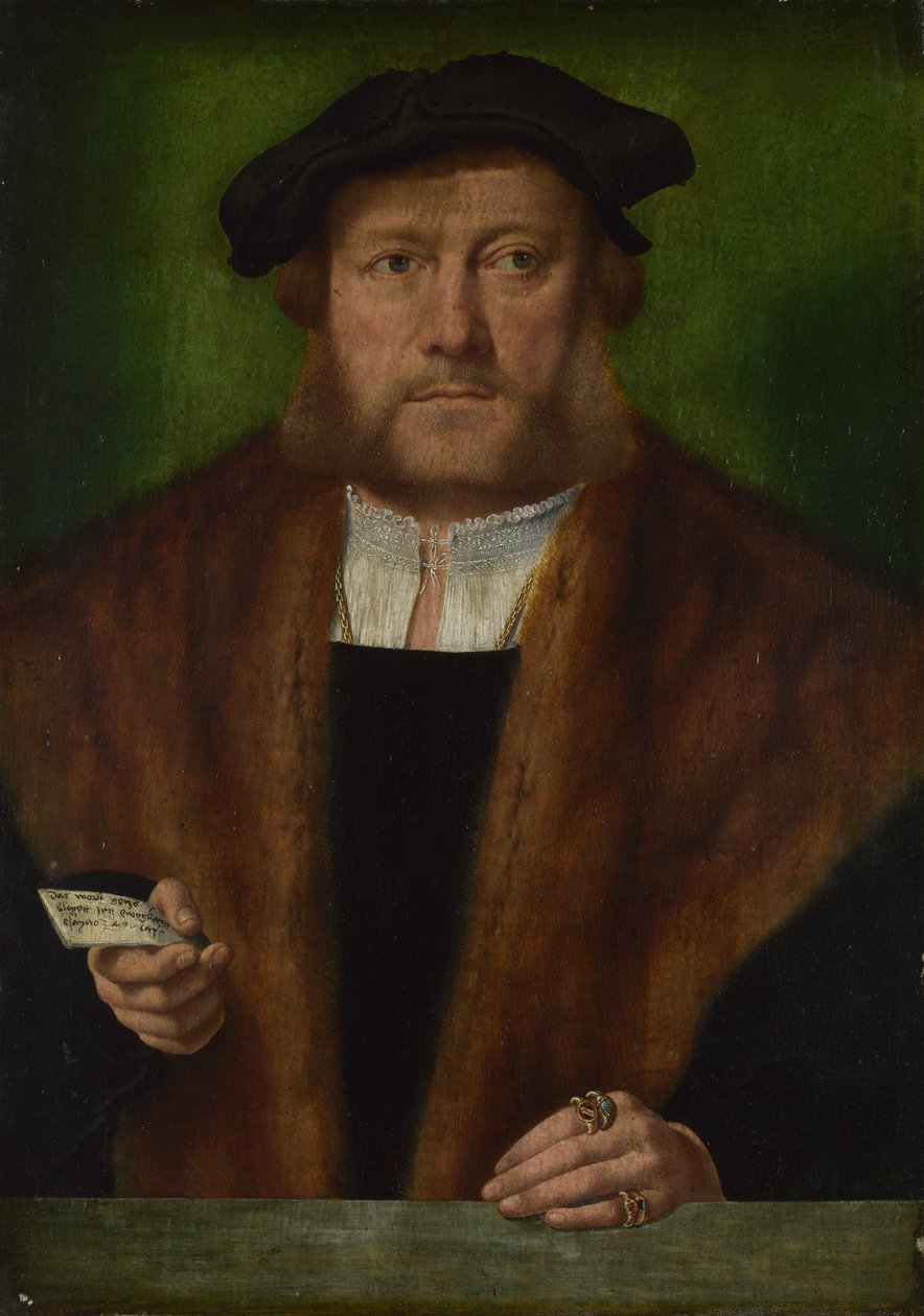 Muž, pravděpodobně z rodiny Straussů od Bartholomaeus Bruyn the Elder