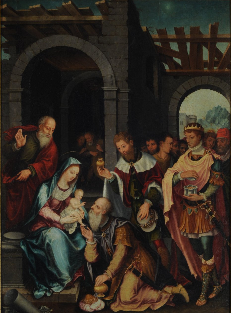 Klanění mudrců od Bartholomaeus Bruyn the Elder