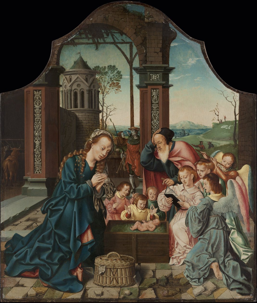 Narození Páně od Bartholomaeus Bruyn the Elder