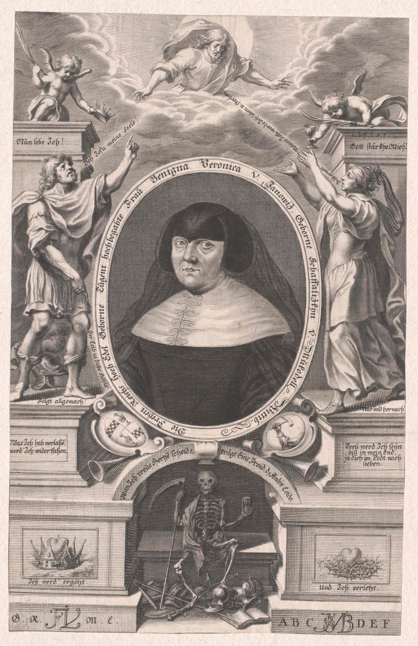 Benigna Veronica Schaffalizky von Mukodell (tisk) od Bartholomäus Kilian