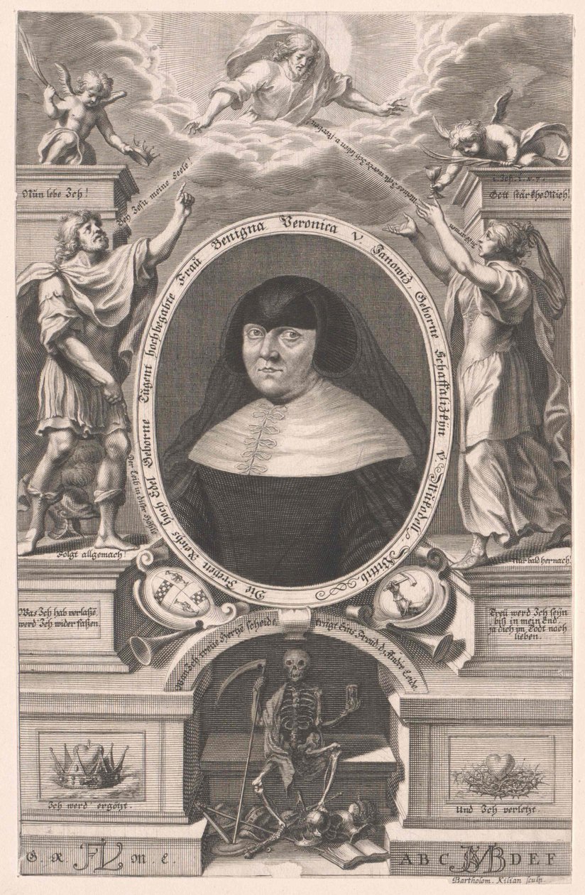 Benigna Veronica Schaffalizky von Mukodell (tisk) od Bartholomäus Kilian