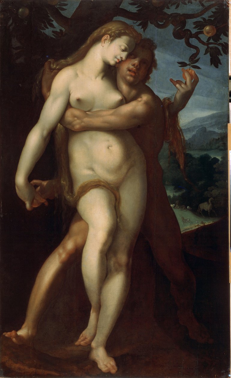 Adam a Eva od Bartholomaeus Spranger
