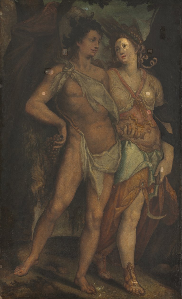 Ceres a Bacchus od Bartholomaeus Spranger