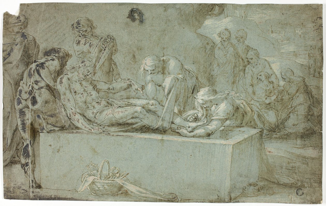 Pohřbení od Bartholomaeus Spranger