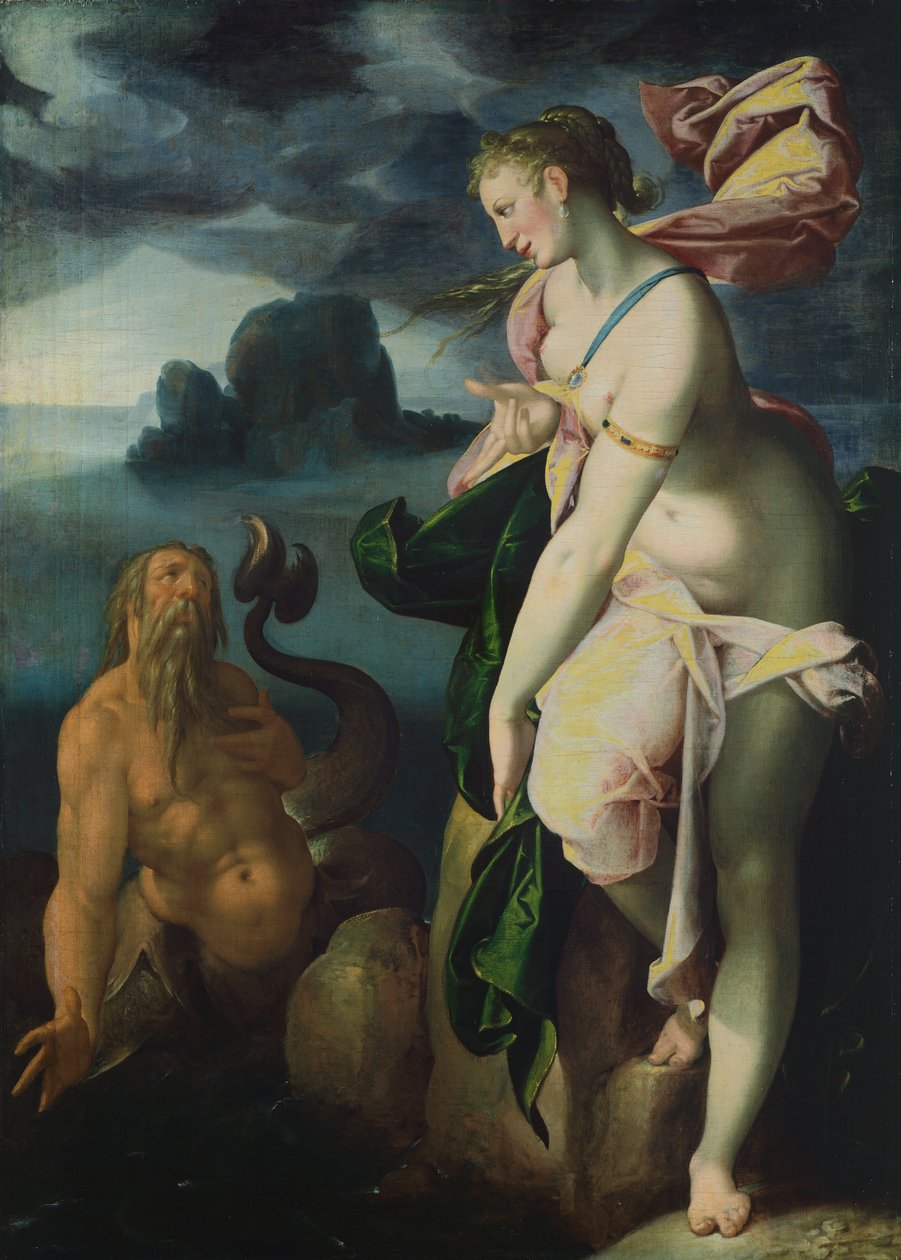 Glaucus a Scylla od Bartholomaeus Spranger