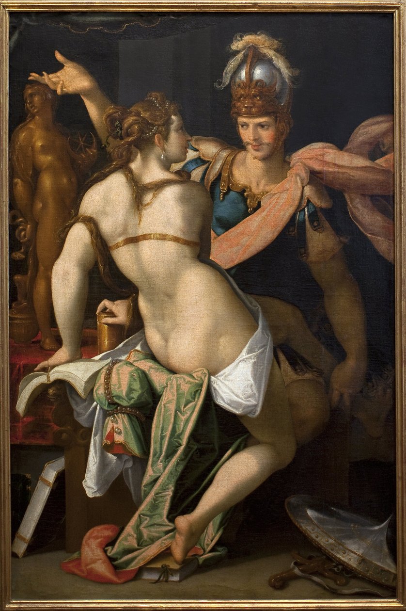 Ulysses a Circe. Obraz Bartholomea Sprangera (1546-1611), olej na plátně od Bartholomaeus Spranger