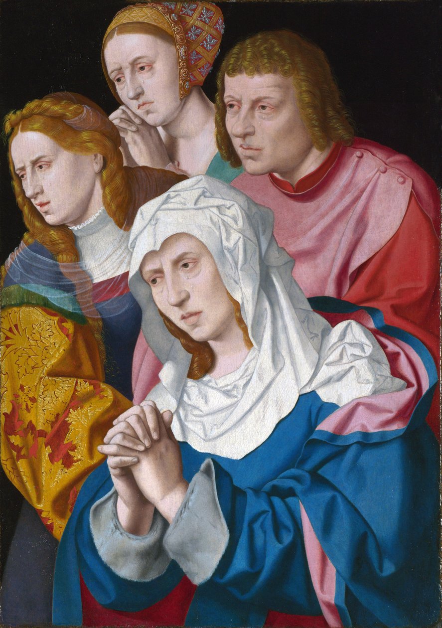 "Portrét Panny Marie, svatého Jana, svaté Máří Magdaleny a svaté ženy"" Obraz Bartholomea Bruyna staršího (1493-1555) kolem roku 1535 Londýnská národní galerie od Bartholomaeus the Elder Bruyn