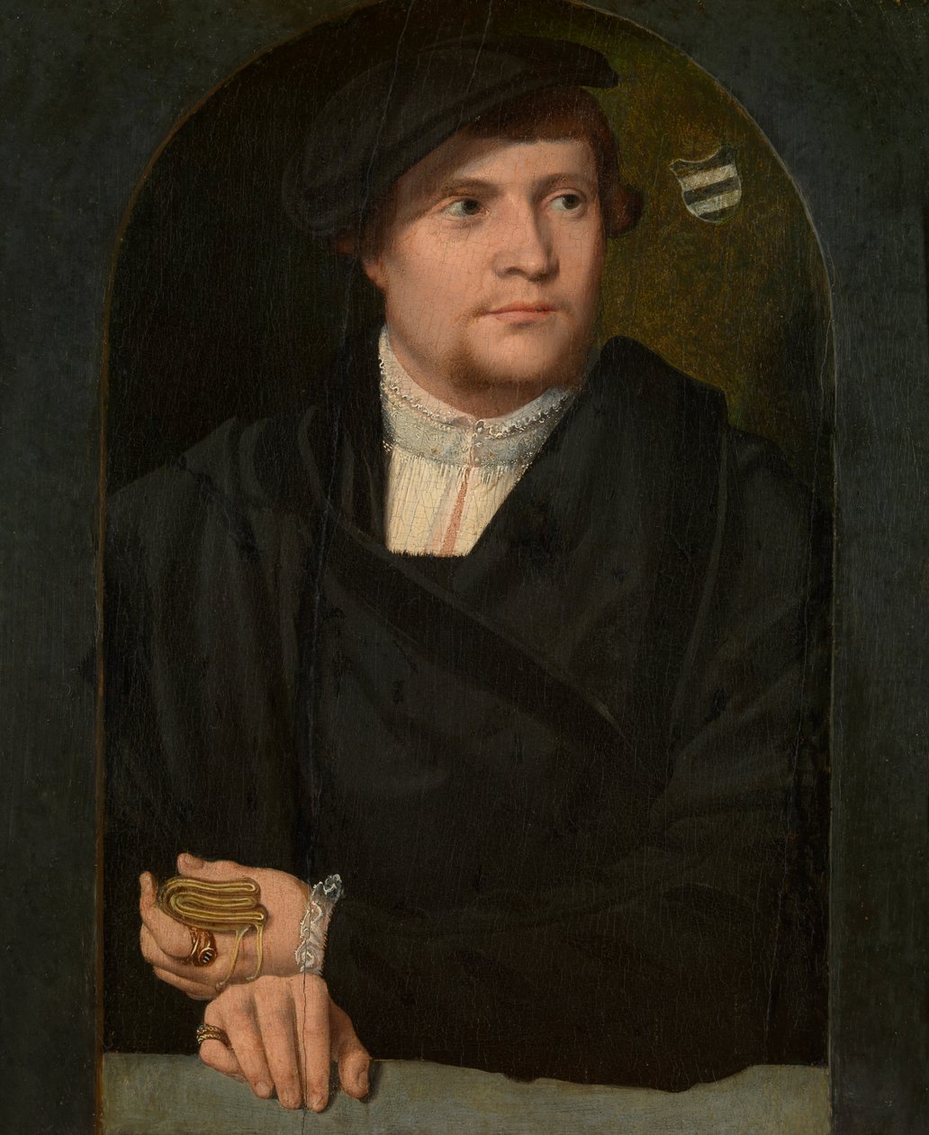 Portrét muže (olej na panelu) od Bartholomaeus the Elder Bruyn