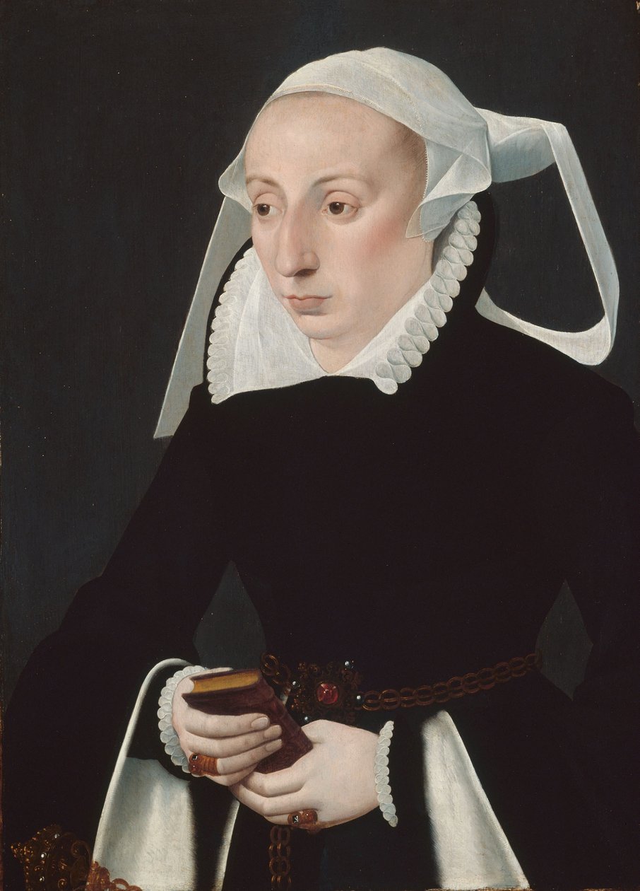 Portrét ženy s modlitební knížkou od Bartholomaus the Younger Bruyn