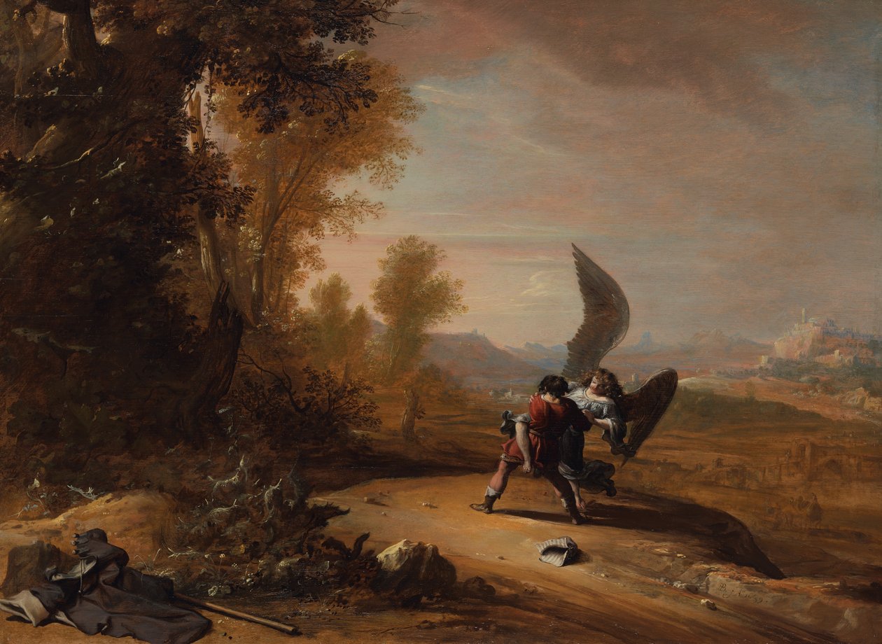 Jacob zápasí s andělem od Bartholomeus Breenbergh