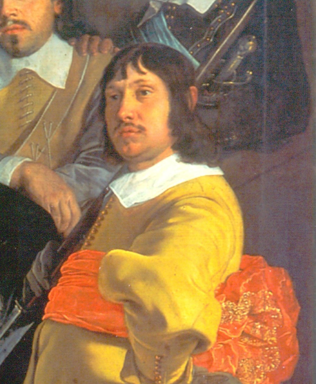 Oslava míru v Munsteru, 18. června 1648, v sídle občanské stráže kuše St George stráž, Amsterdam, detail. od Bartholomeus van der Helst