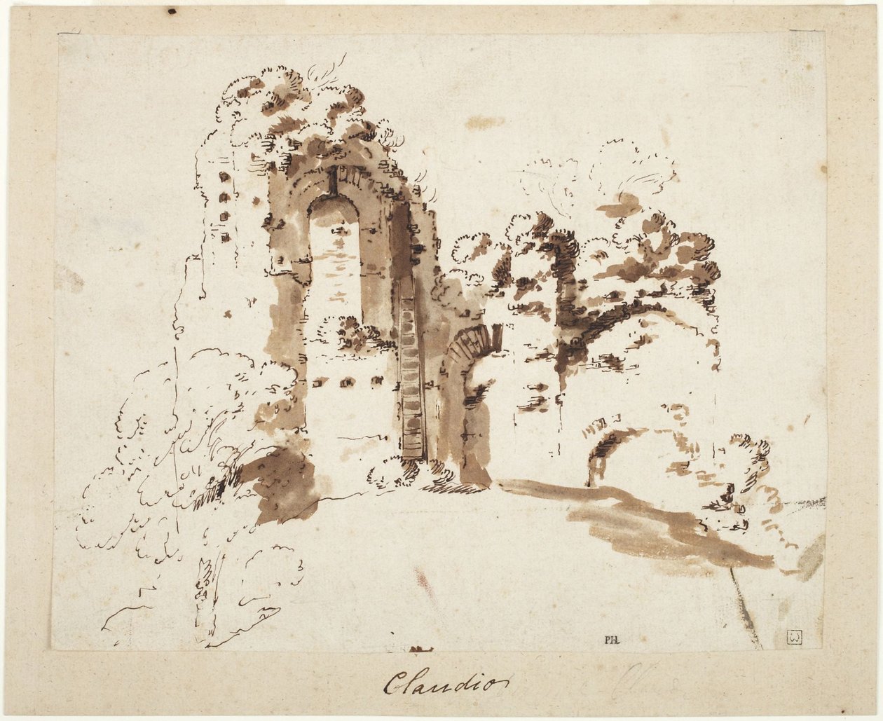 Římské ruiny od Bartholomeus Breenbergh