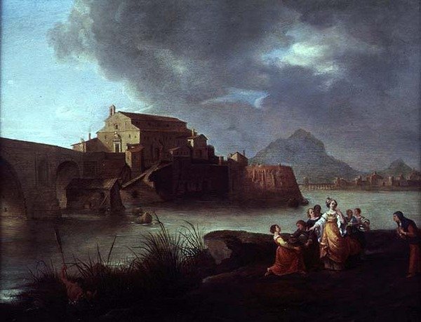 Nalezení Mojžíše (olej na desce) od Bartholomeus Breenbergh