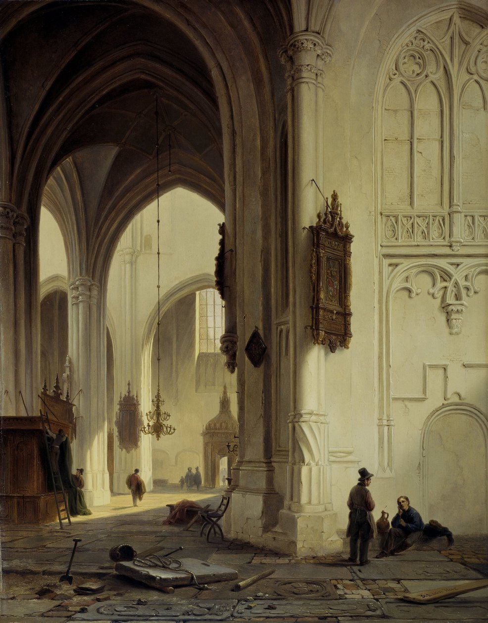 Interiér kostela od Bartholomeus Johannes van Hove