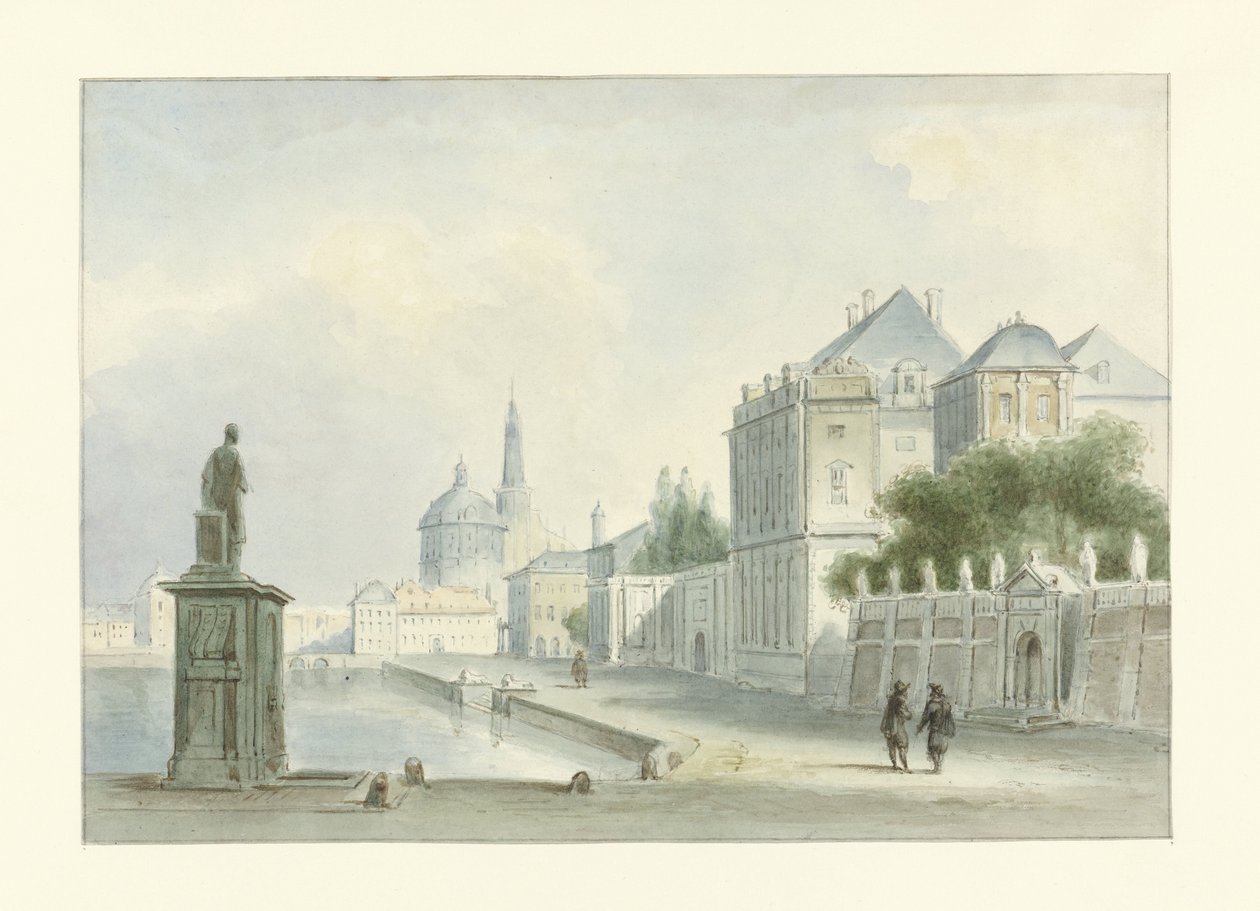 Italské panoráma města od Bartholomeus Johannes van Hove
