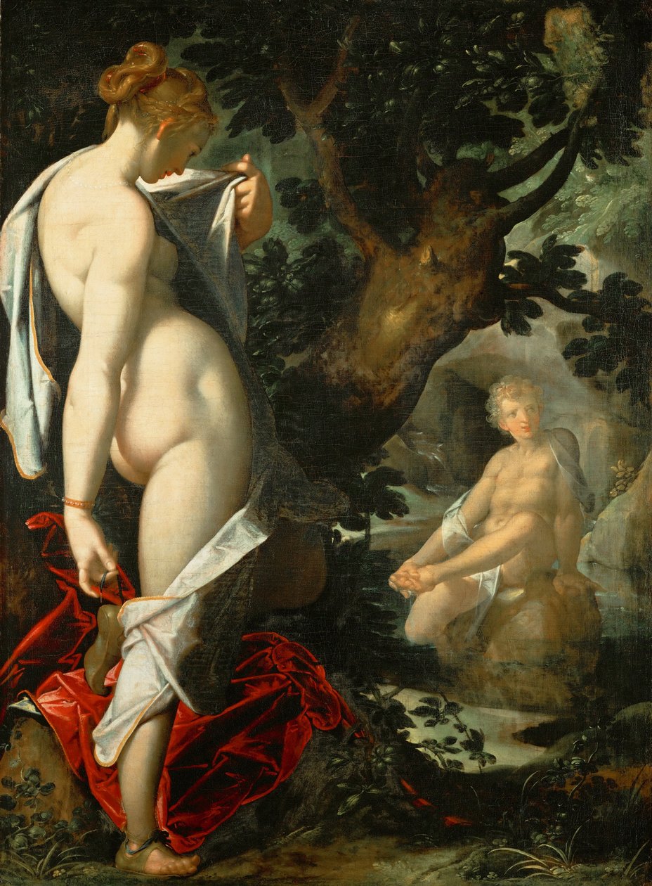 Německy: Hermaphroditus und die Nymphe Salmacis Hermaphroditus a nymfa Salmacis od Bartholomeus Spranger