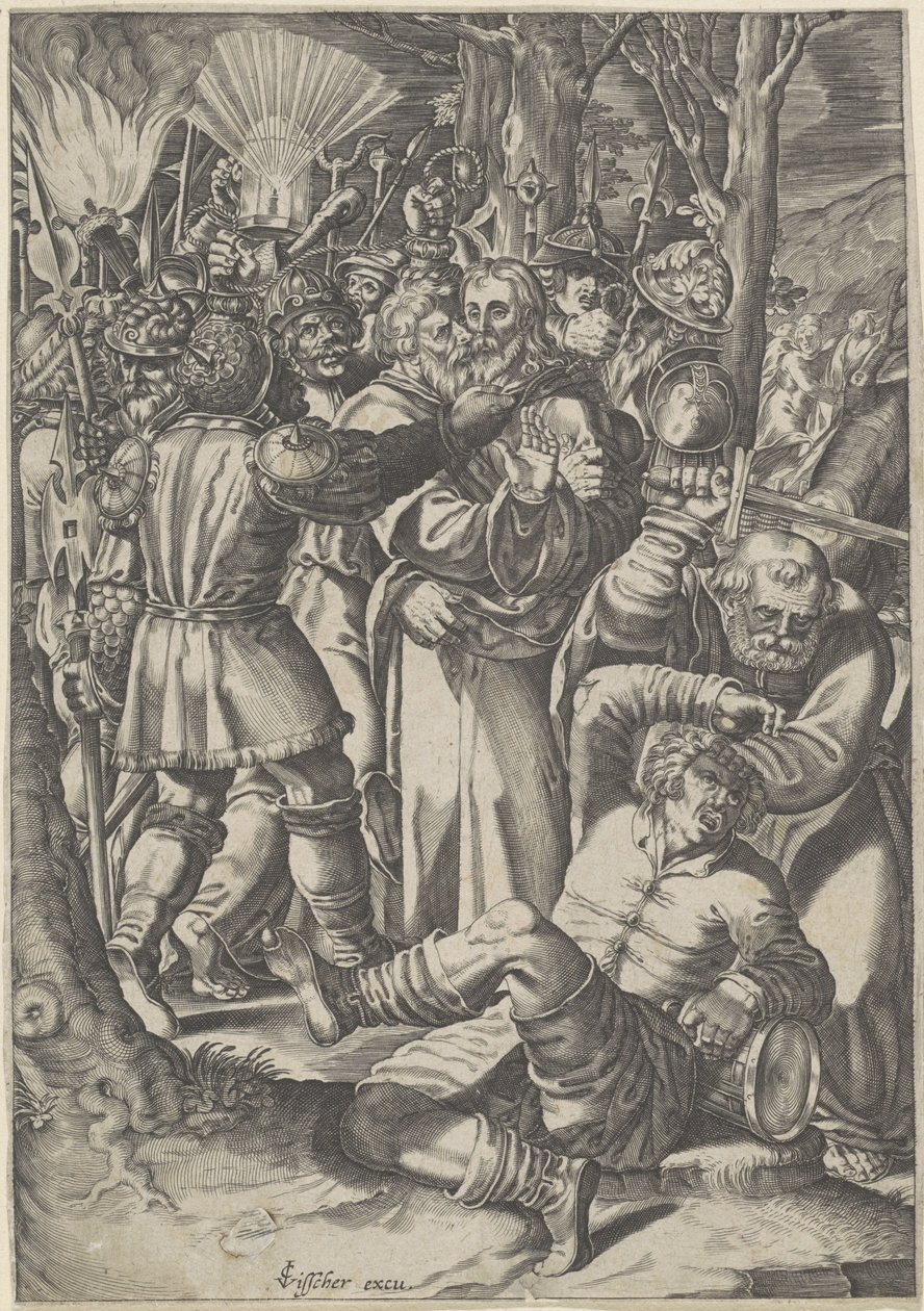 Zajetí Krista od Bartholomeus Willemsz. Dolendo (possibly)