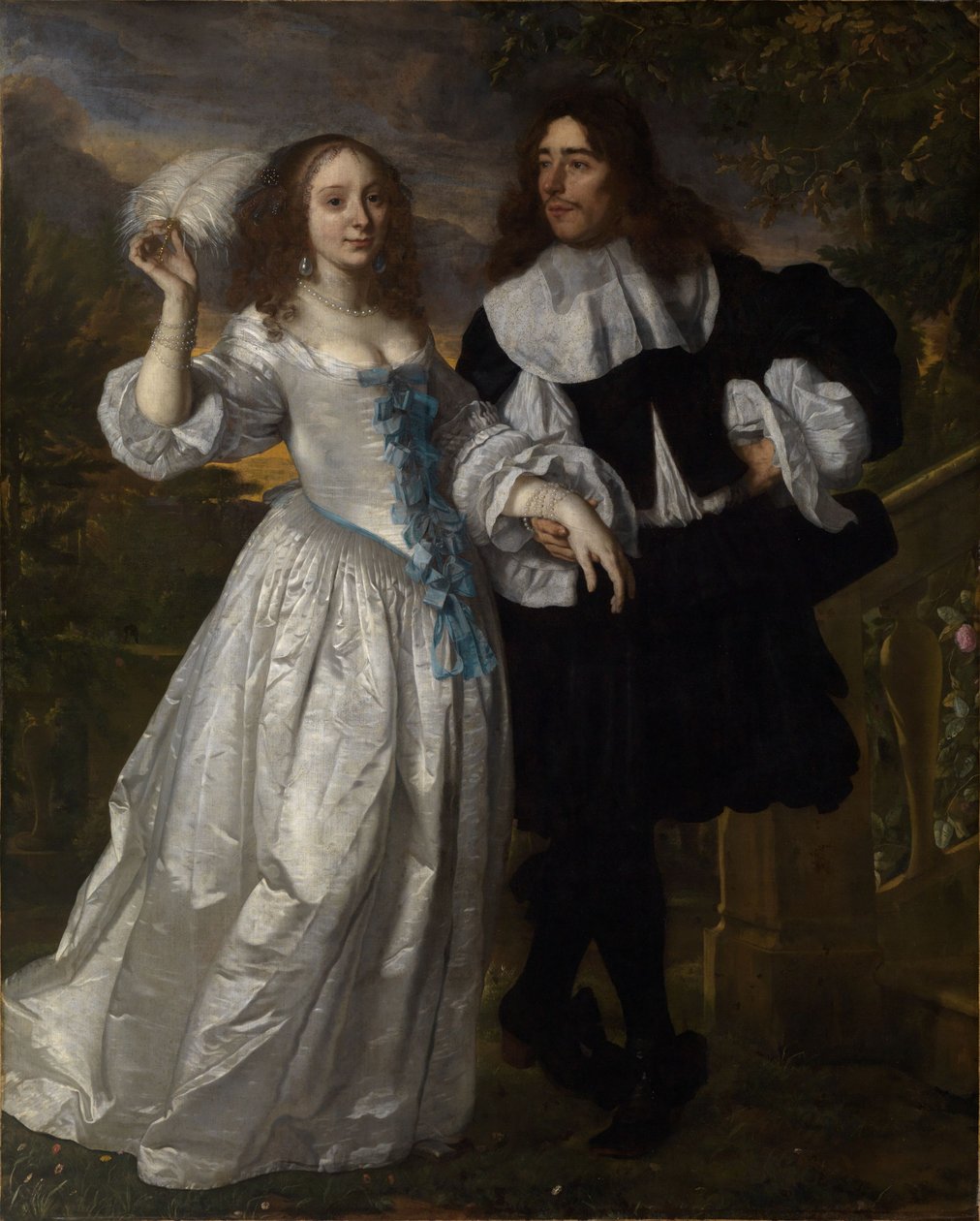 Mladý patricijský pár od Bartholomeus van der Helst
