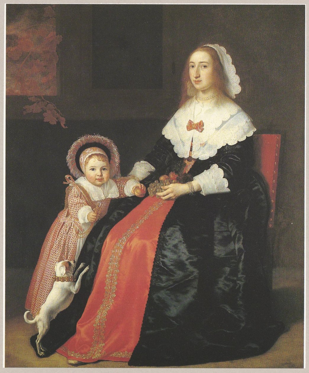 Portrét ženy s dítětem, pravděpodobně Margaretha Cloeck (1617-1680) a Pieter Hulft (1643-1694) od Bartholomeus van der Helst