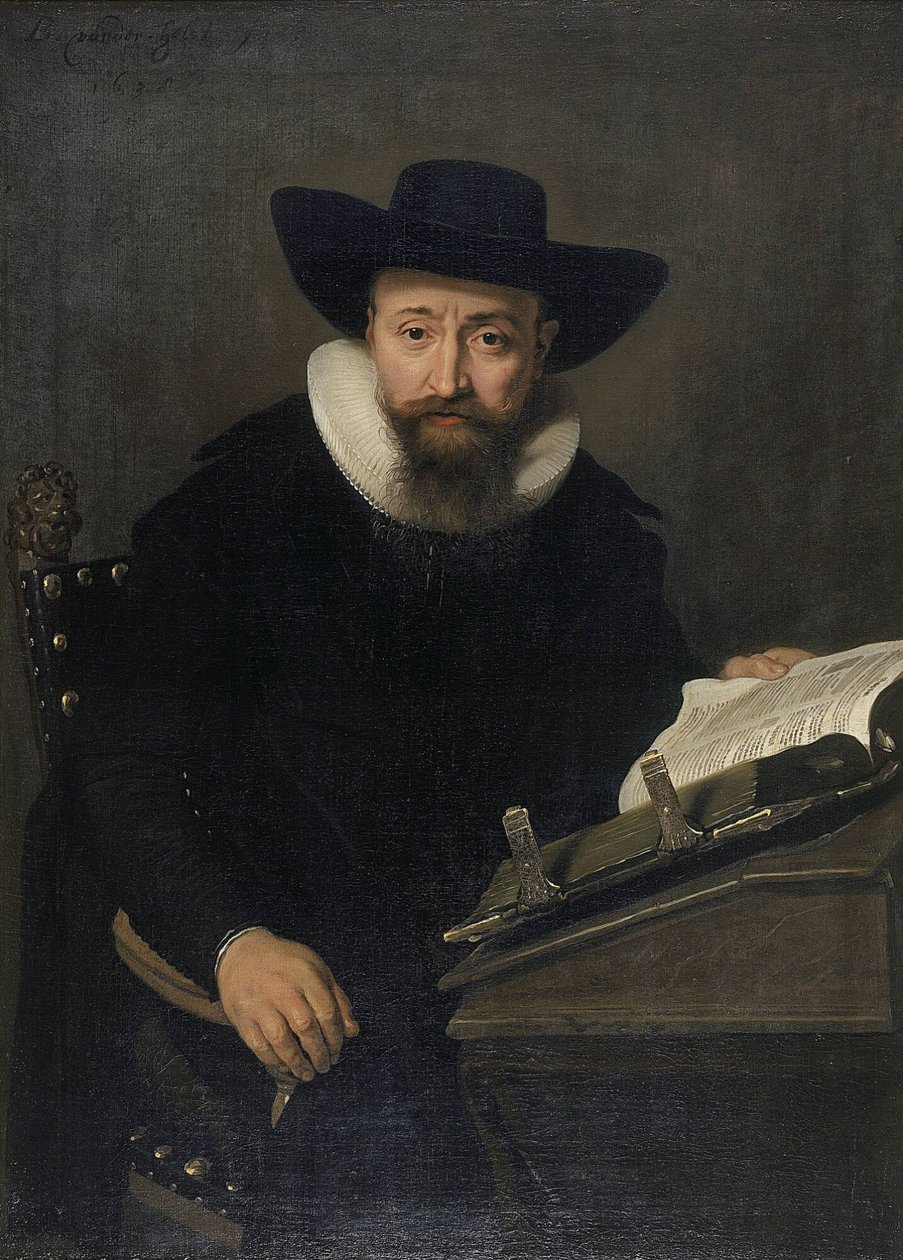 Portrét neznámého muže, pravděpodobně protestantského ministra od Bartholomeus van der Helst