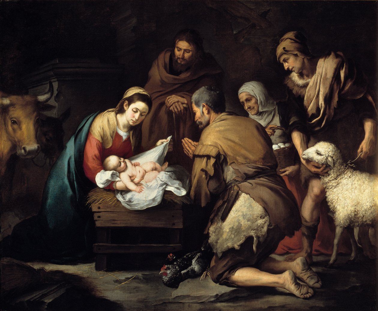 Klanění pastýřů od Bartolomé Esteban Murillo