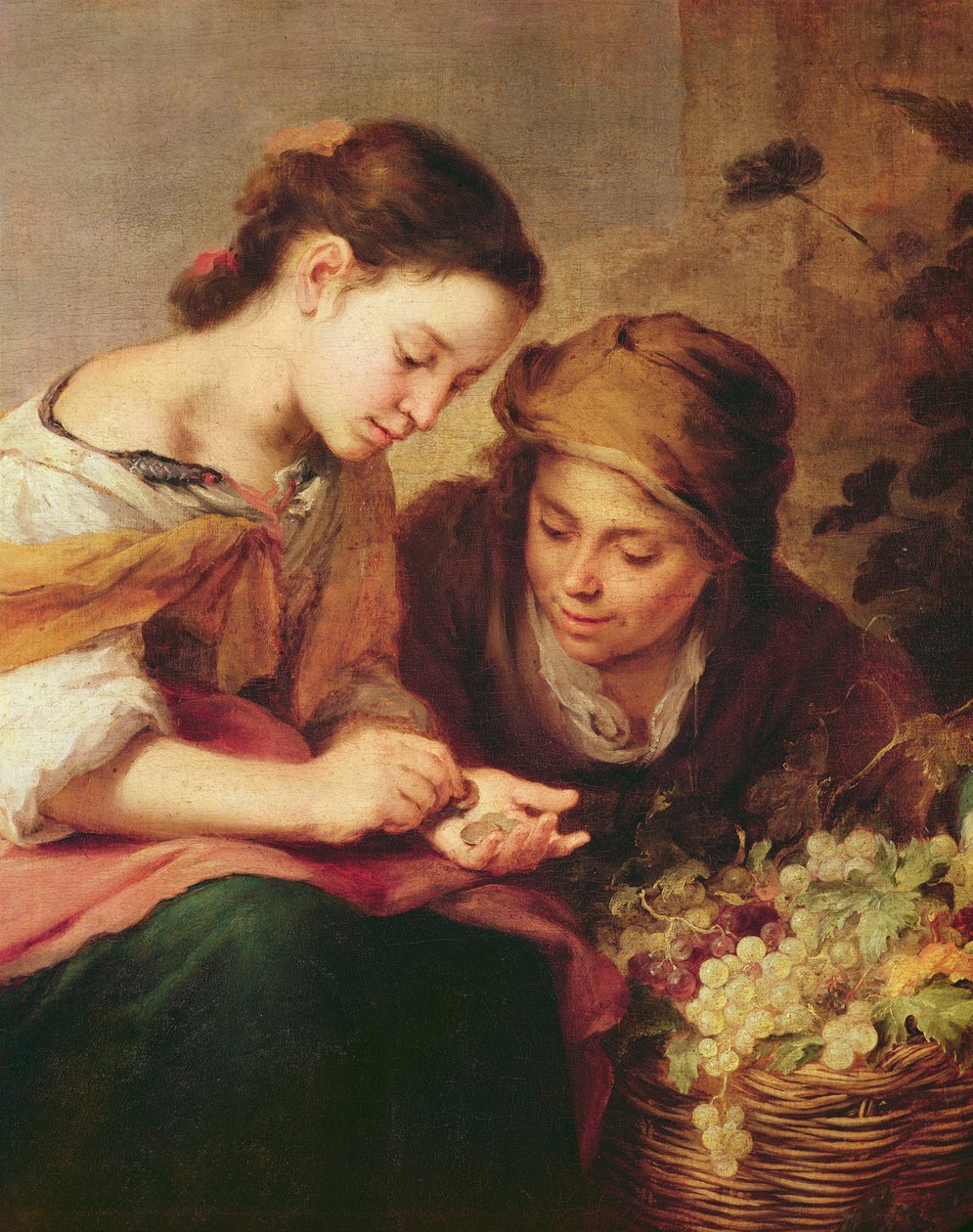 Detail obrazu Prodavač ovoce, 1670-75 (viz 170100) od Bartolomé Esteban Murillo