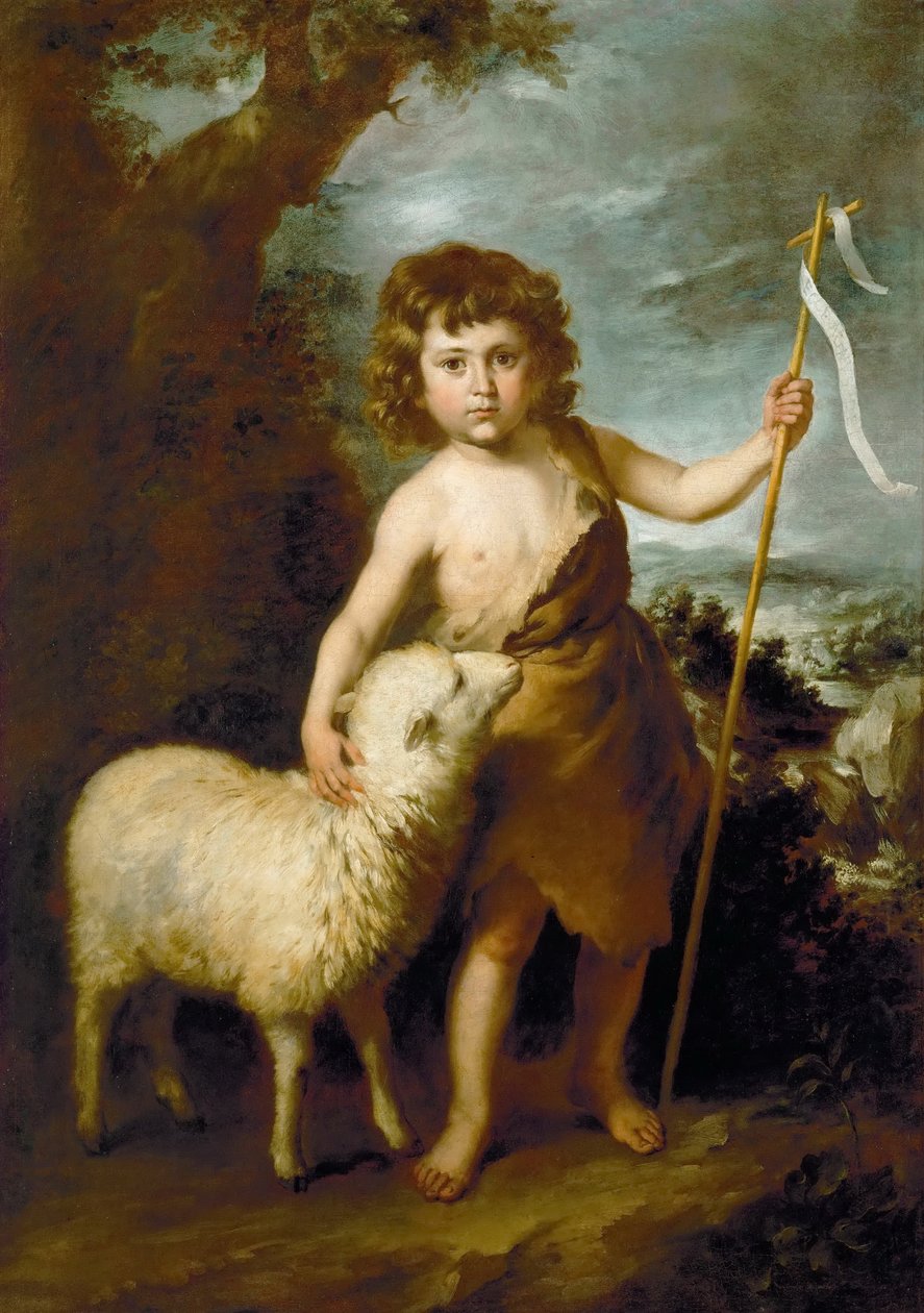 Jana Křtitele jako dítě od Bartolomé Esteban Murillo