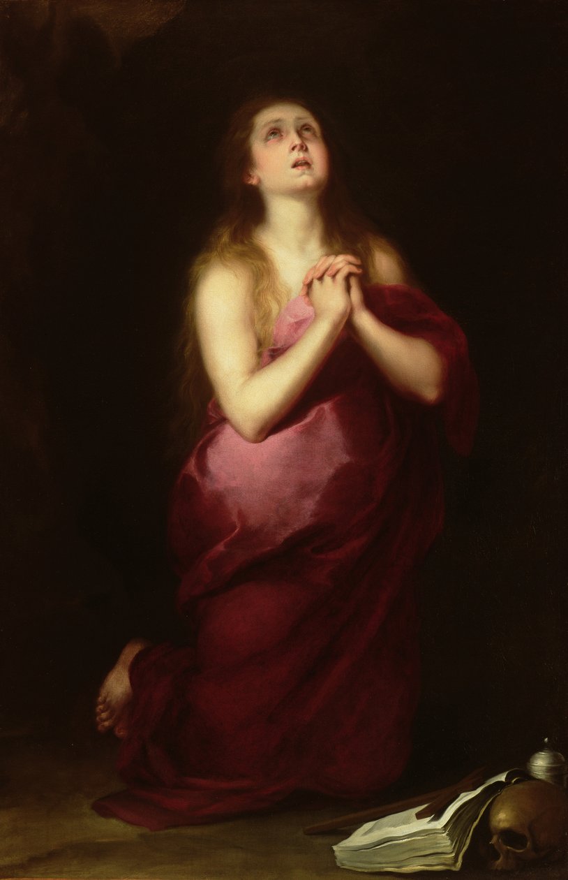 Máří Magdalena, 1650-55 od Bartolomé Esteban Murillo