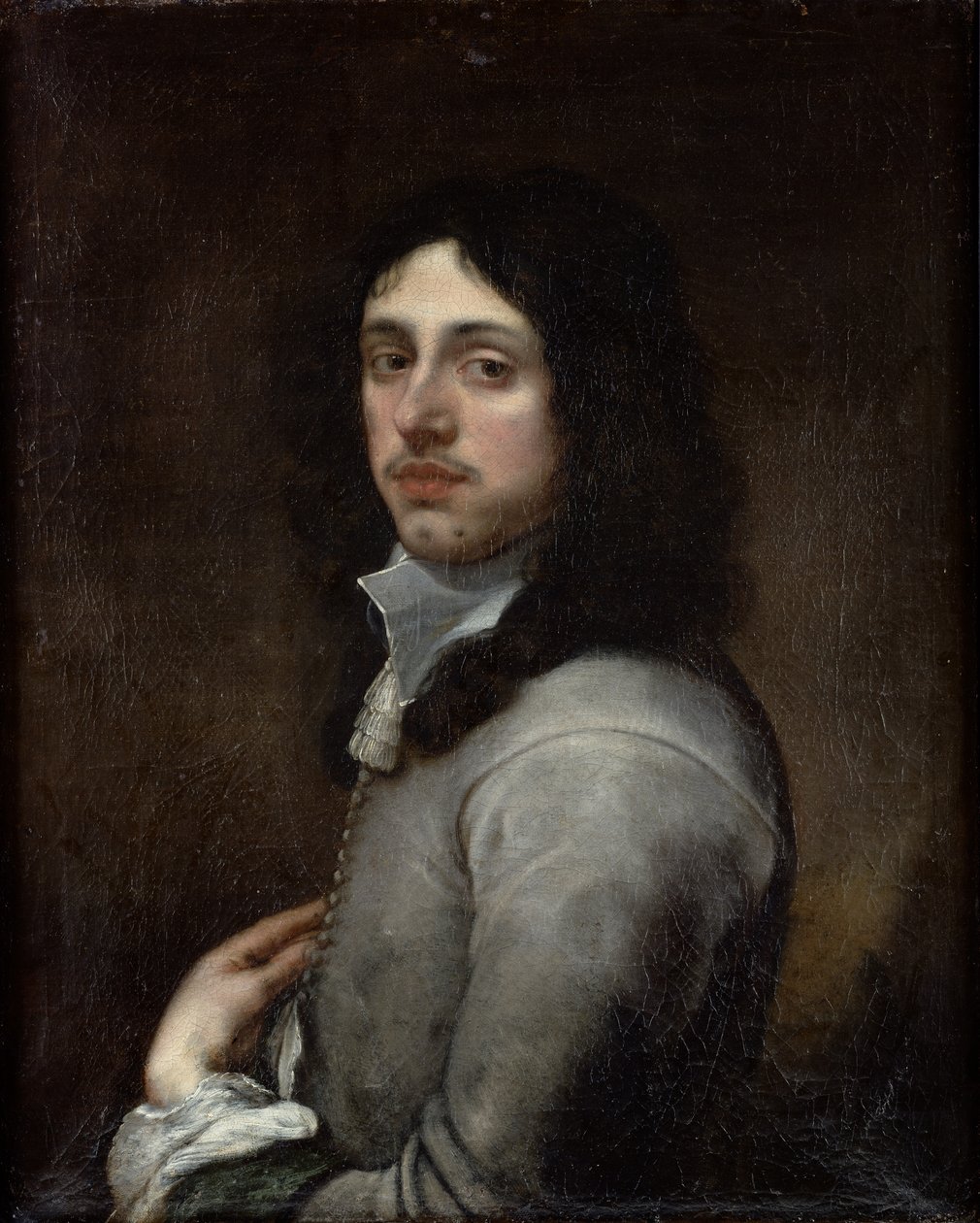 Portrét mladého muže oblečeného v šedé od Bartolomé Esteban Murillo