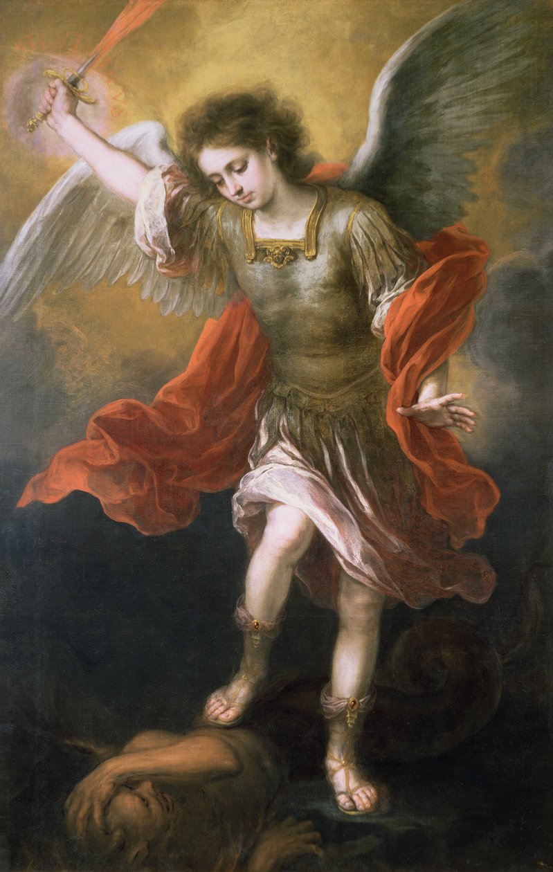 Svatý Michael vyhání ďábla do propasti, 166568 od Bartolomé Esteban Murillo