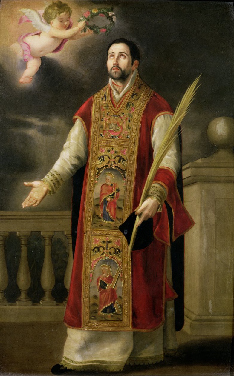 St. Roderick z Cordoby (olej na porcelánu) od Bartolomé Esteban Murillo