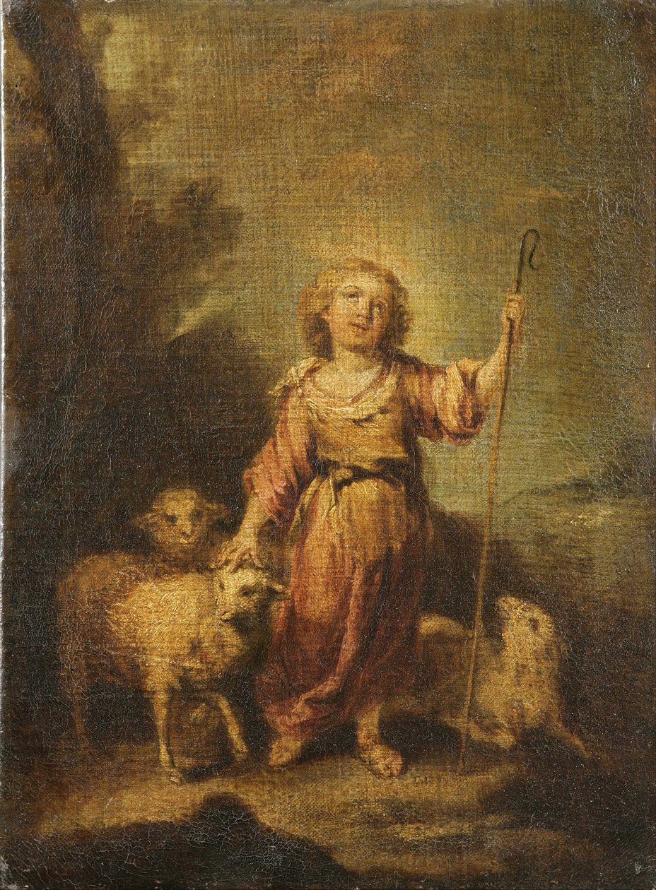 Malé dítě jako dobrý pastýř od Bartolomé Esteban Murillo