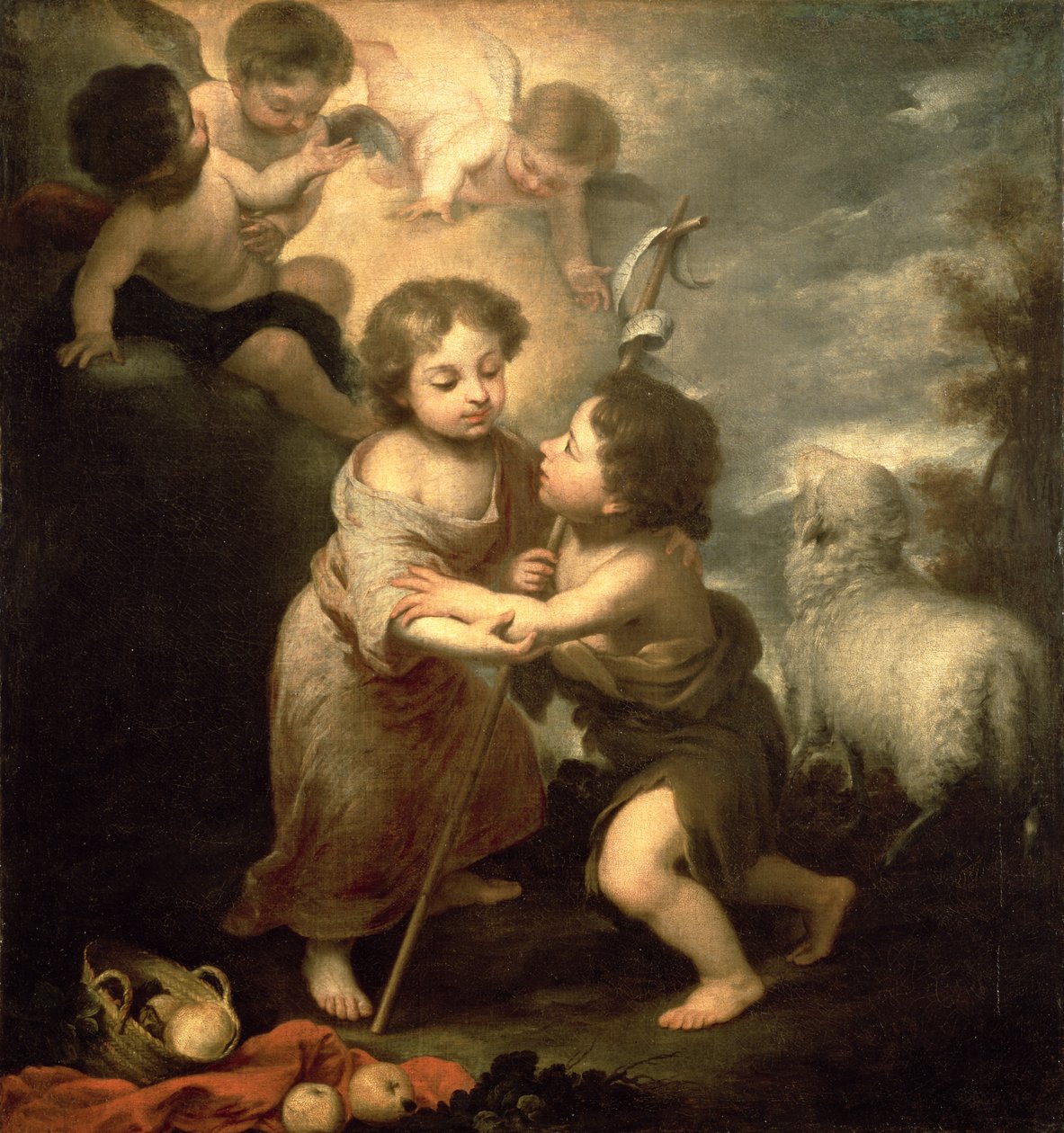 Nemluvňata Krista a Jana Křtitele od Bartolomé Esteban Murillo
