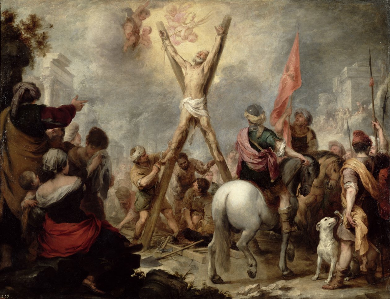 Umučení svatého Ondřeje, 1675-82 od Bartolomé Esteban Murillo
