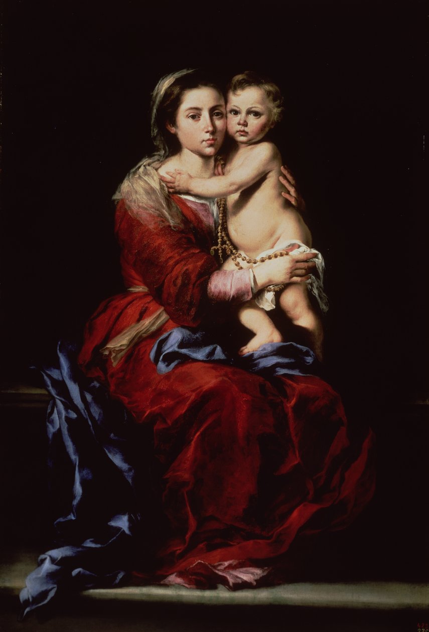 Panny Marie Růžencové, kolem roku 1650 od Bartolomé Esteban Murillo