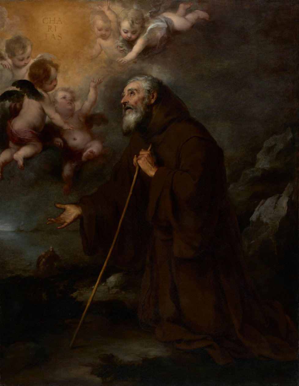 Vize svatého Františka z Paoly od Bartolomé Esteban Murillo