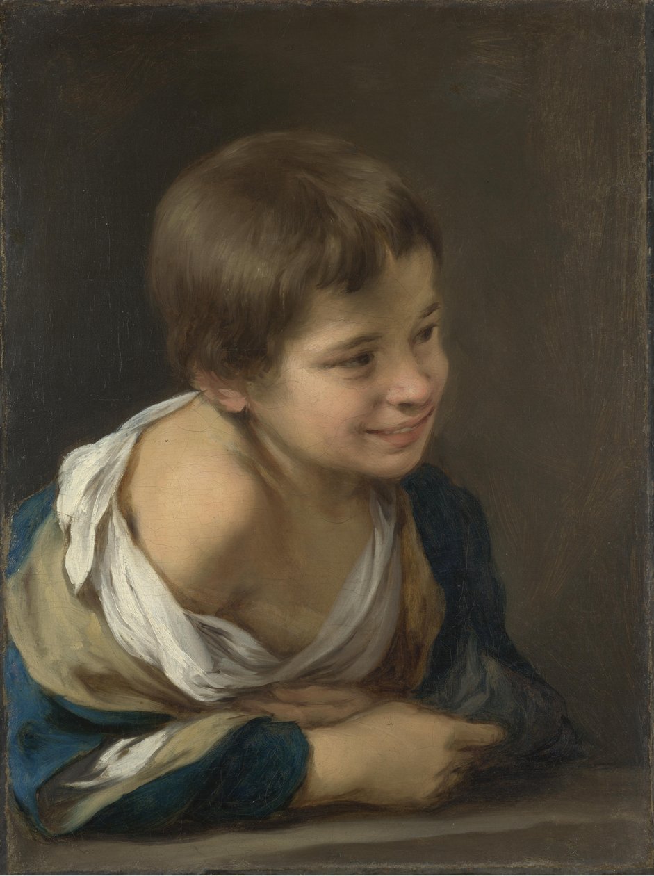 Rolnický chlapec opírající se o parapet od Bartolomé Esteban Murillo