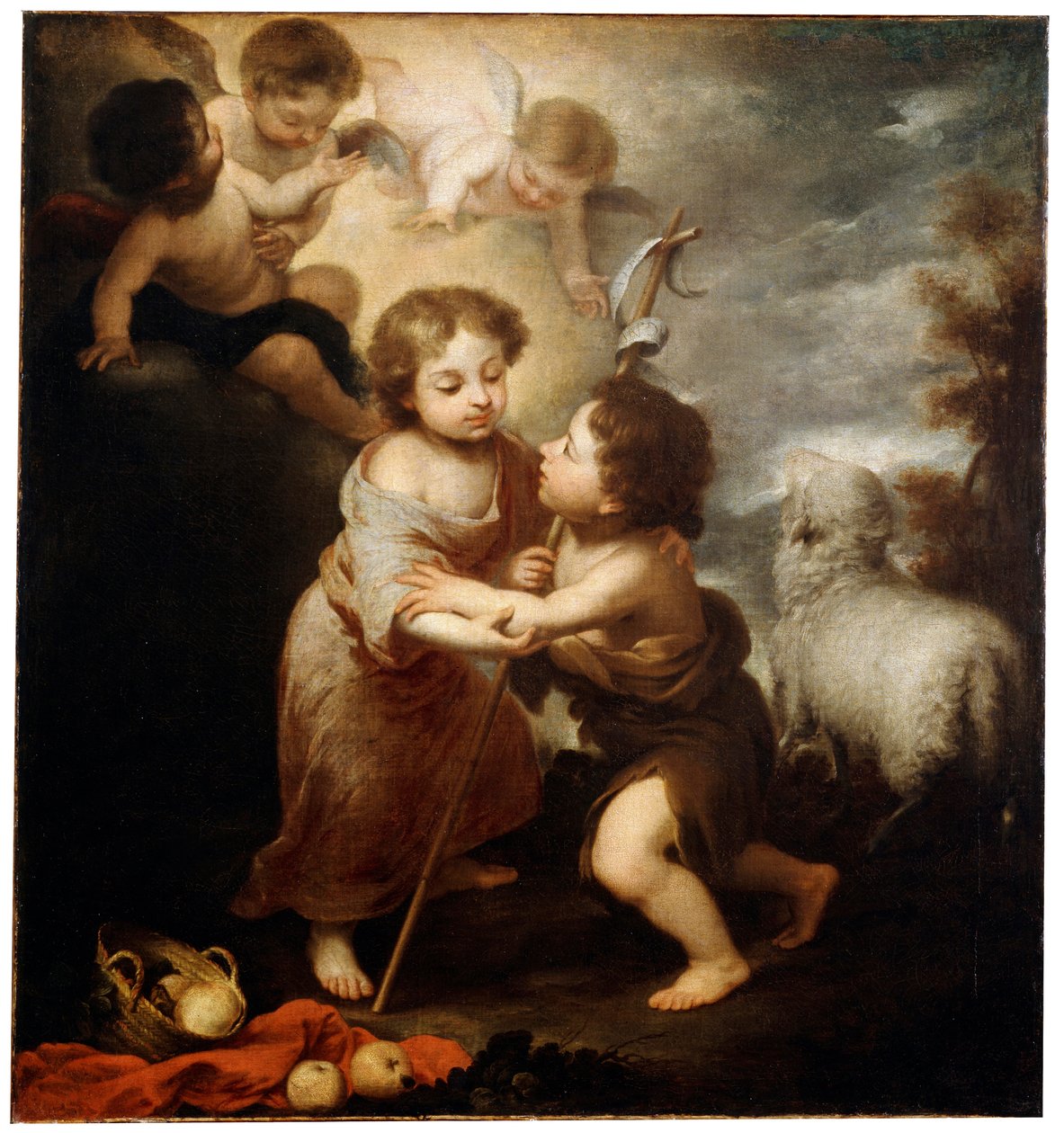 Kristus a Jan Křtitel jako děti, mezi 1655 a 1660. od Bartolomé Esteban Murillo