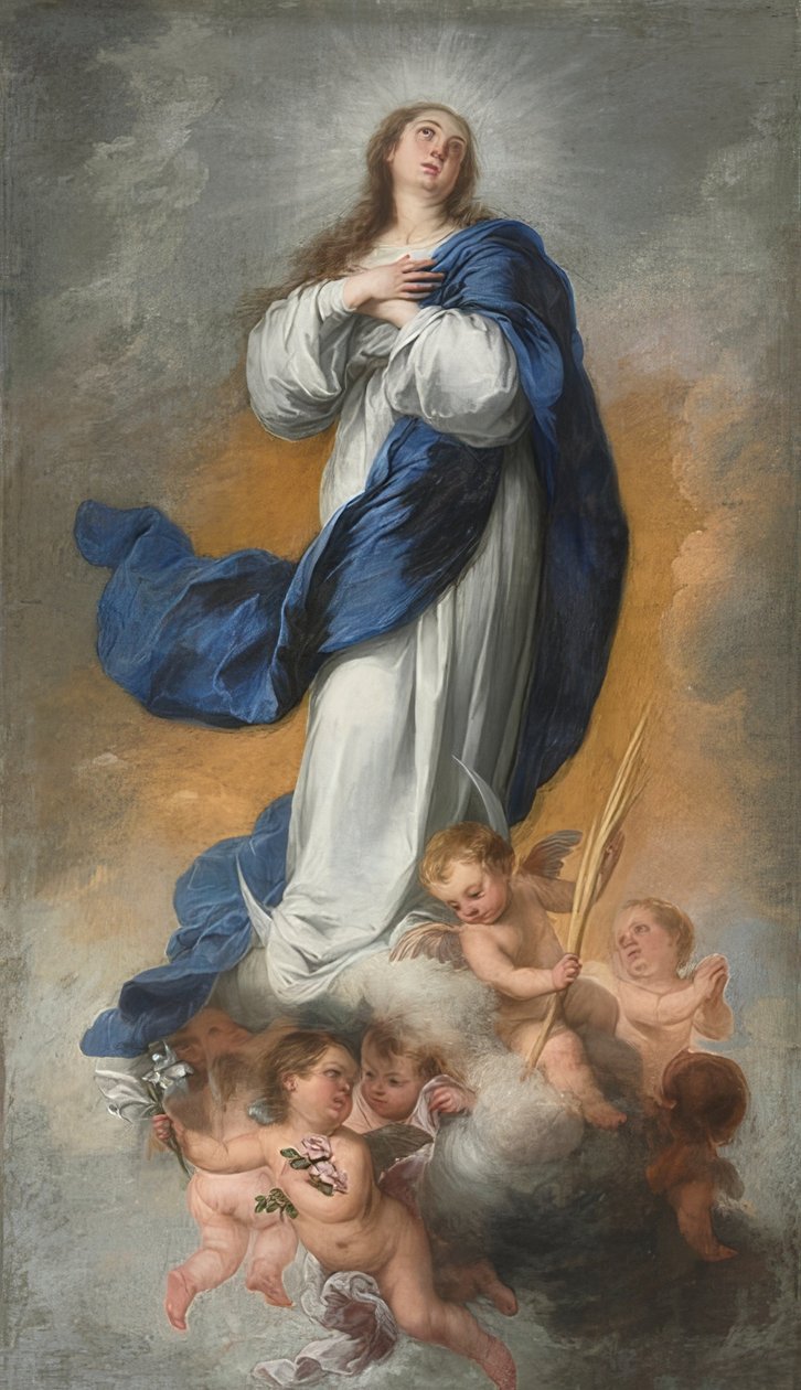 Neposkvrněné početí. Kolem roku 1680 od Bartolomé Esteban Murillo