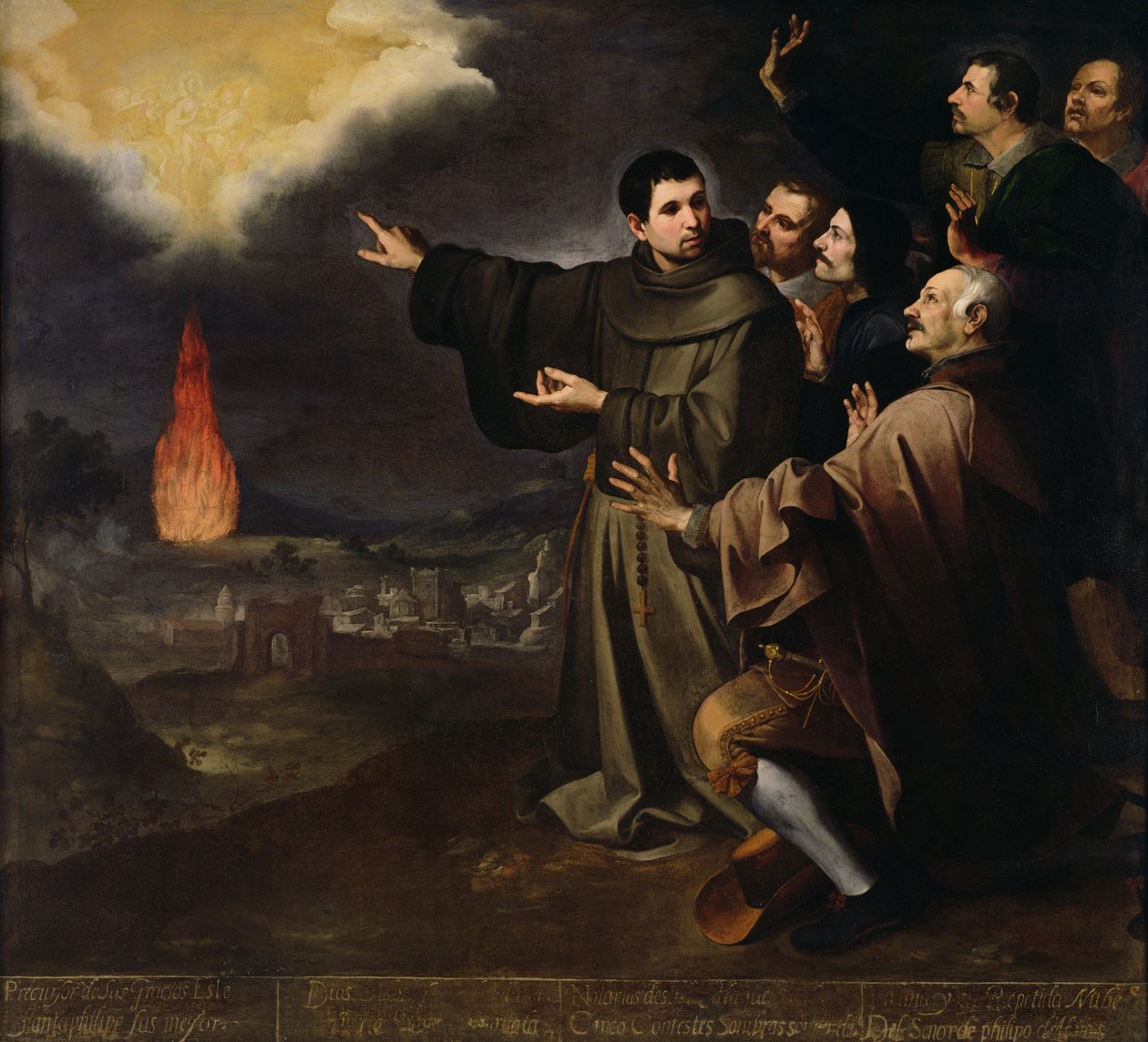 Vize nanebevstoupení duše španělského krále Filipa II., Fraye Juliana z Alcaly, 1645-46 od Bartolomé Esteban Murillo